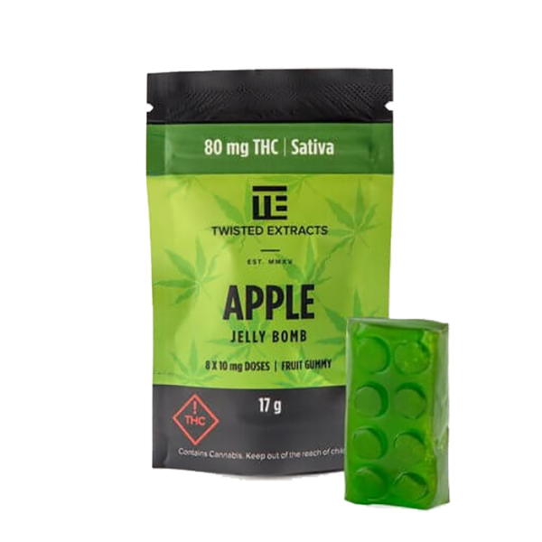 Apple SATIVA JELLY BOMBS – Twisted Extract