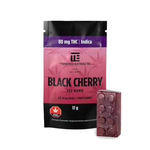 Black Cherry INDICA ZZZ BOMBS – Twisted Extract